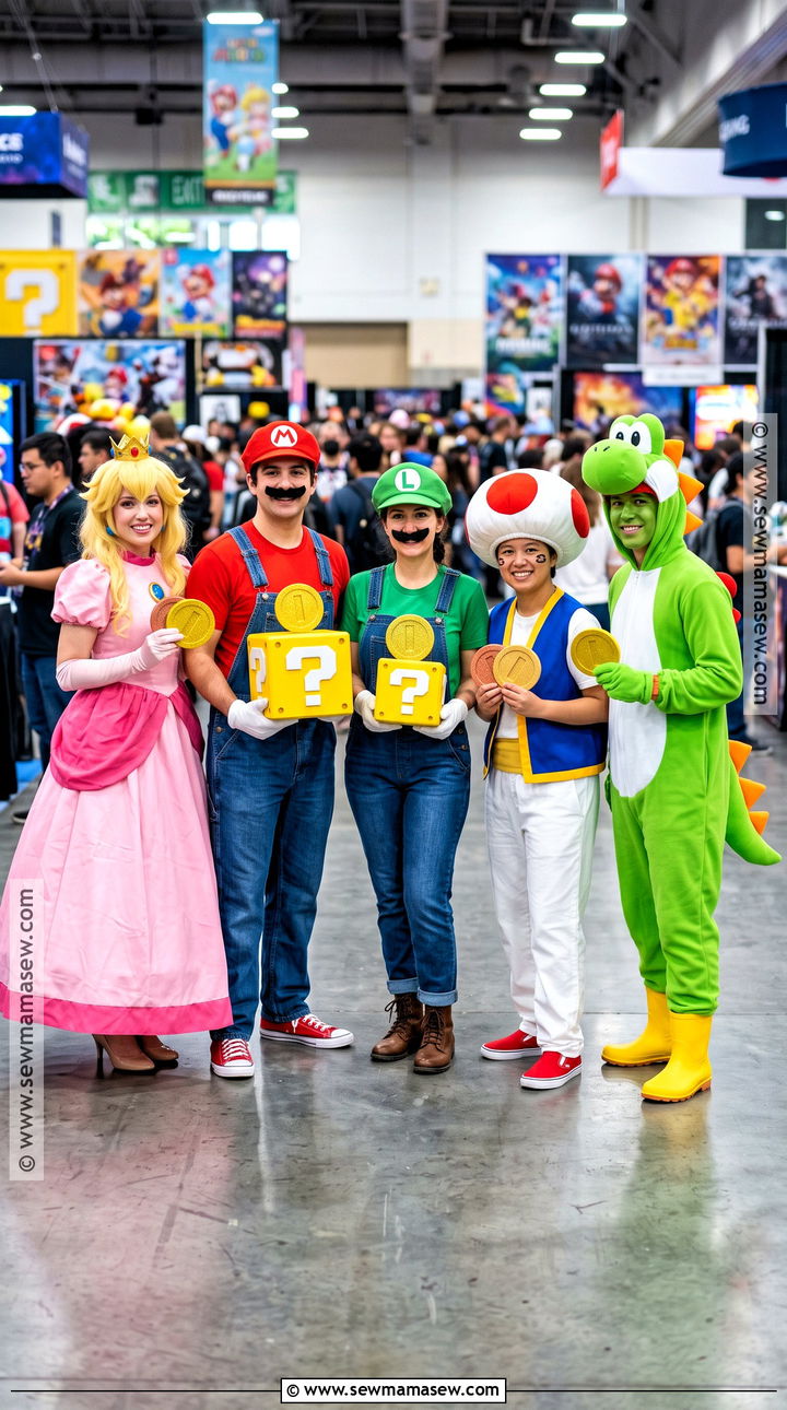 Super Mario Group Costume - 35 5 people halloween costumes