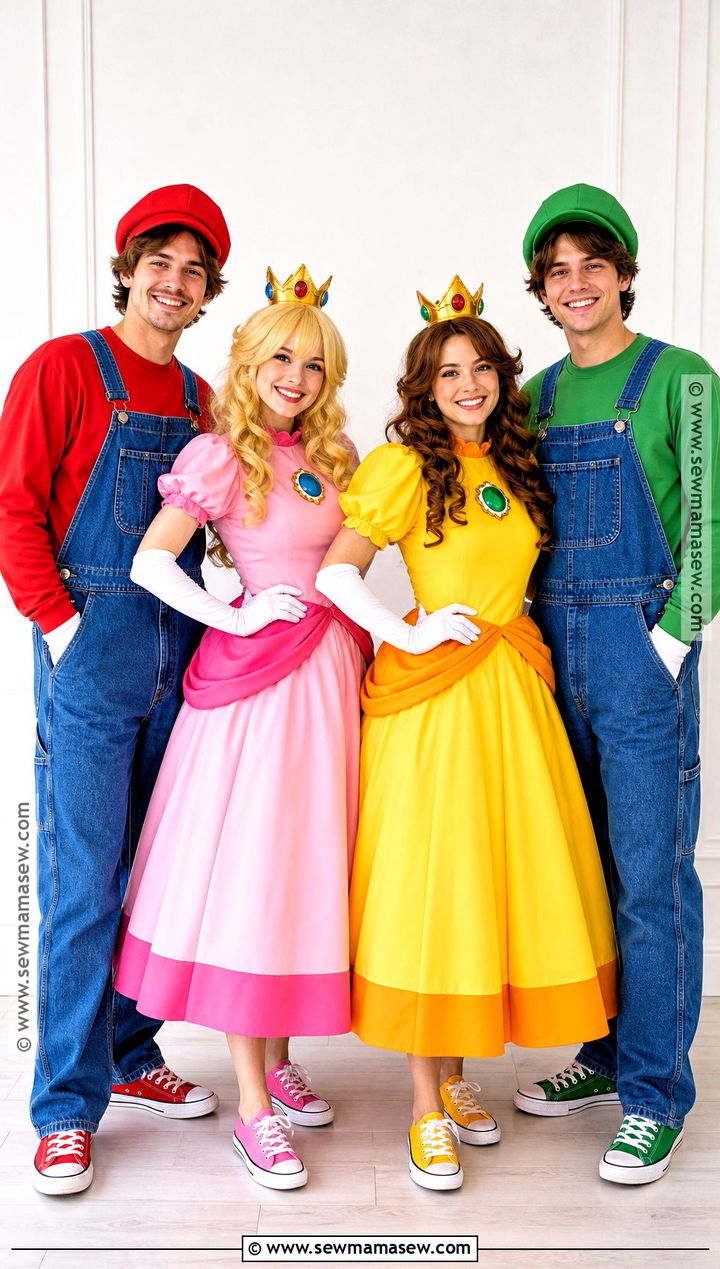Super Mario Group Costume - 35 costumes for 4