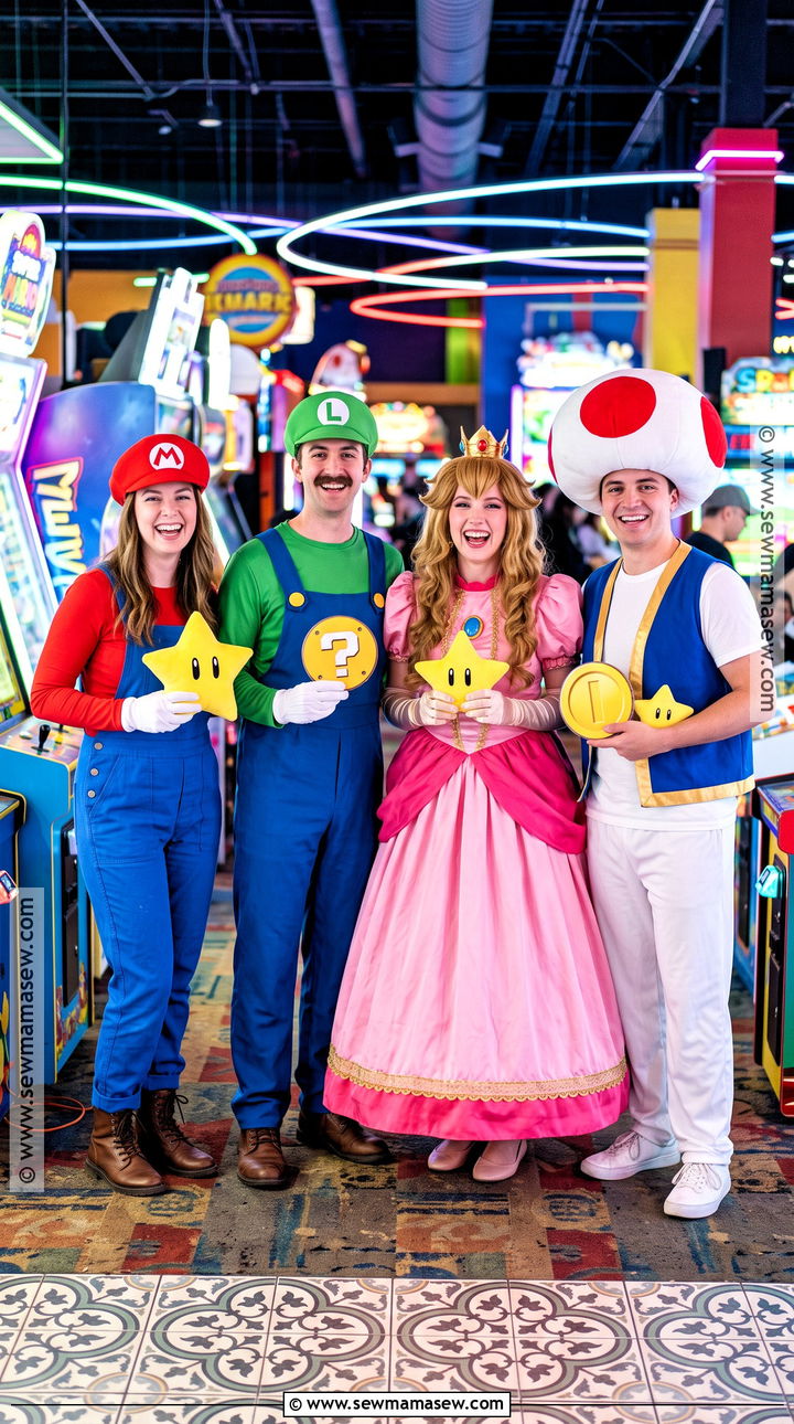 Super Mario Group Costume - 35 Group Halloween Costumes For 4