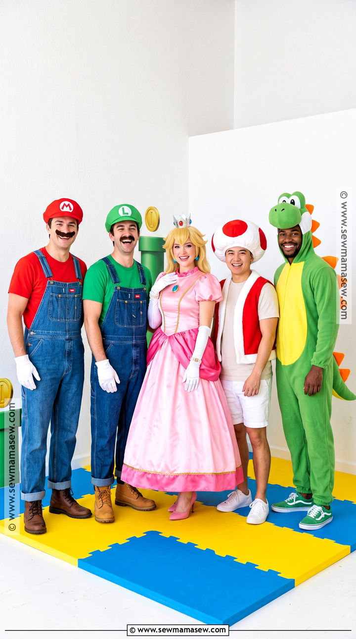 Super Mario Group Halloween Costume - 35 group of 5 halloween costumes