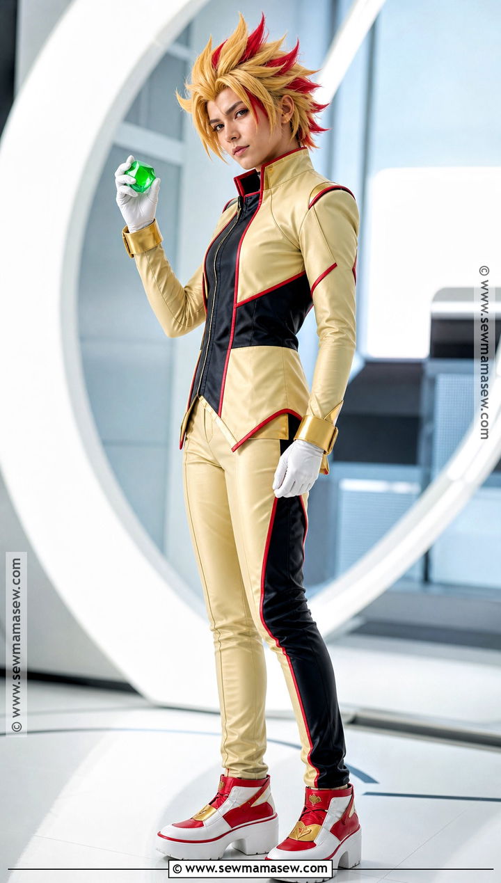 Super Shadow Cosplay With Gold Wig - 40 sonic cosplay ideas