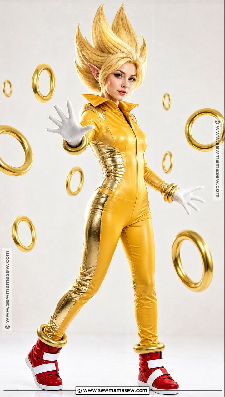 Super Sonic Cosplay With Gold Outfit - 40 sonic cosplay ideas