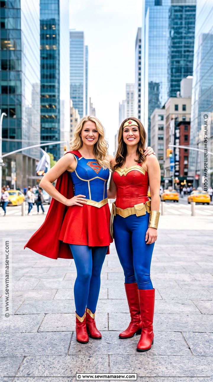 Supergirl And Wonder Woman Costume - 35 blonde brunette halloween costumes