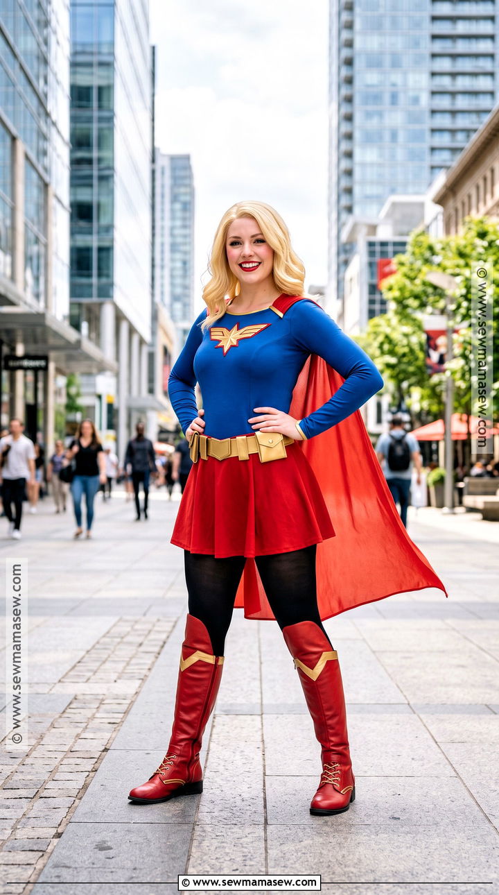 Supergirl Blue And Red Costume - 35 blonde halloween costume ideas