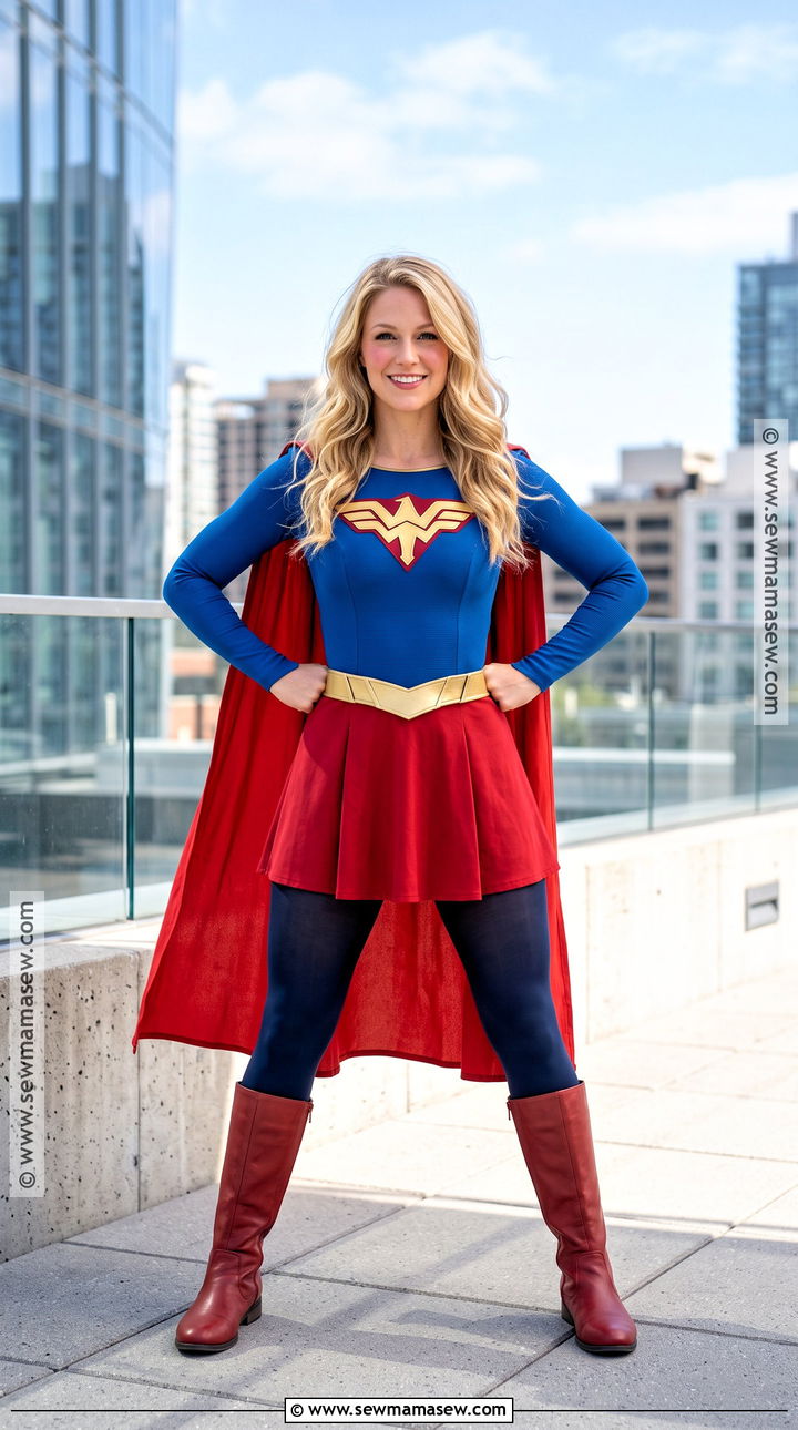 Supergirl Blue And Red Costume - 35 halloween costumes women blonde