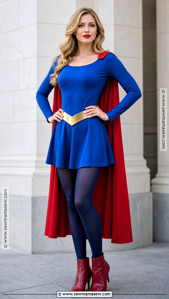 Supergirl Blue And Red Costume - 40 halloween costumes blonde