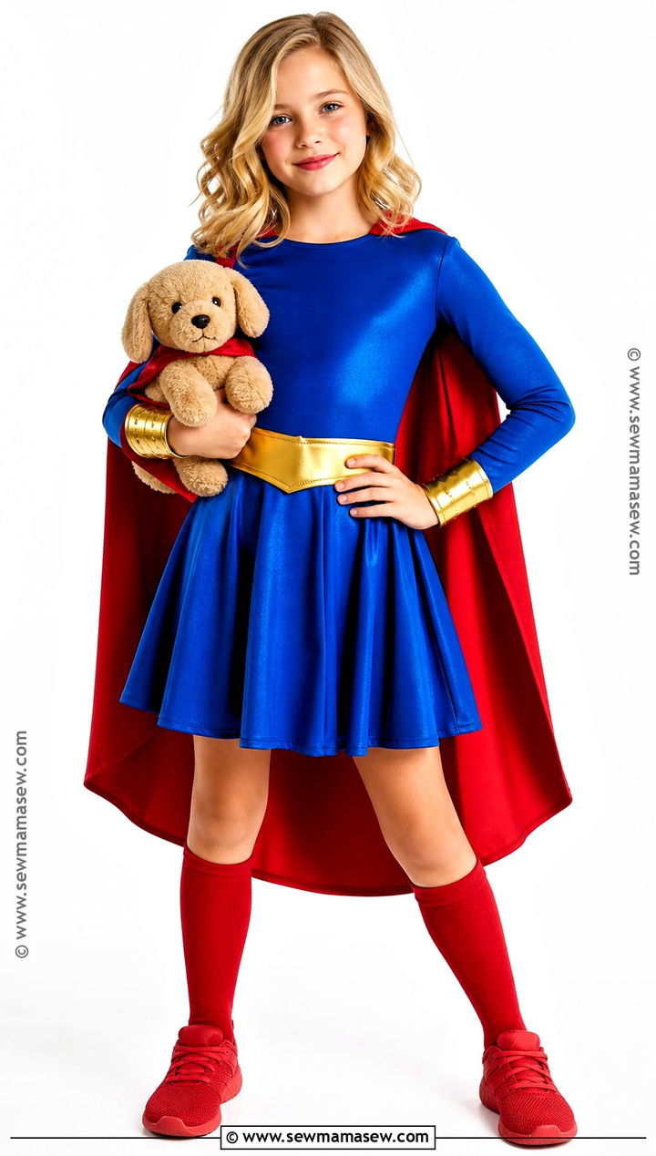 Supergirl Costume With Blue Dress - 30 girl superhero costumes