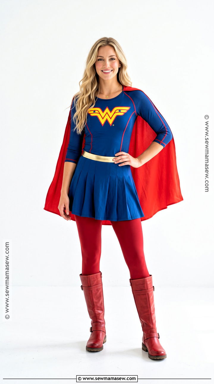 Supergirl Costume With Blue Skirt - 40 superhero costume ideas