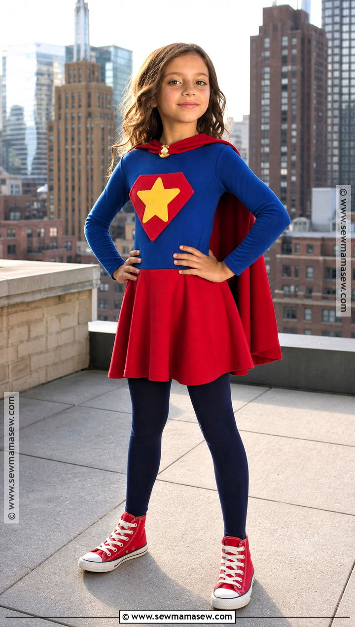 Supergirl Costume With Red Cape - 40 girl costumes