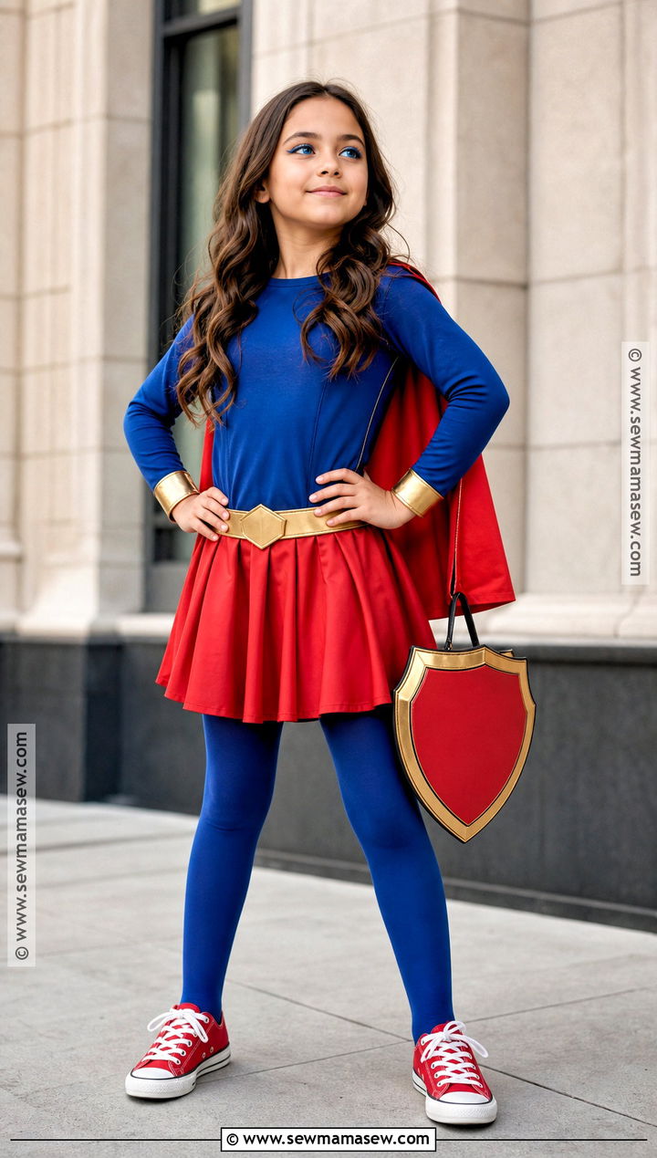 Supergirl Costume With Red Cape - 40 halloween costume ideas for girls