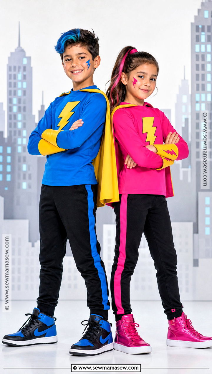 Superhero And Sidekick Sibling Costume - 30 sibling halloween costumes boy and for girls
