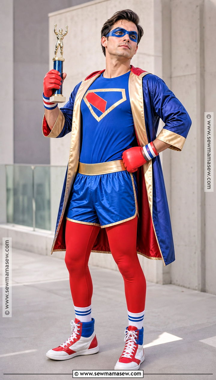 Superhero Boxing Costume - 30 Boxing Halloween Costume Ideas