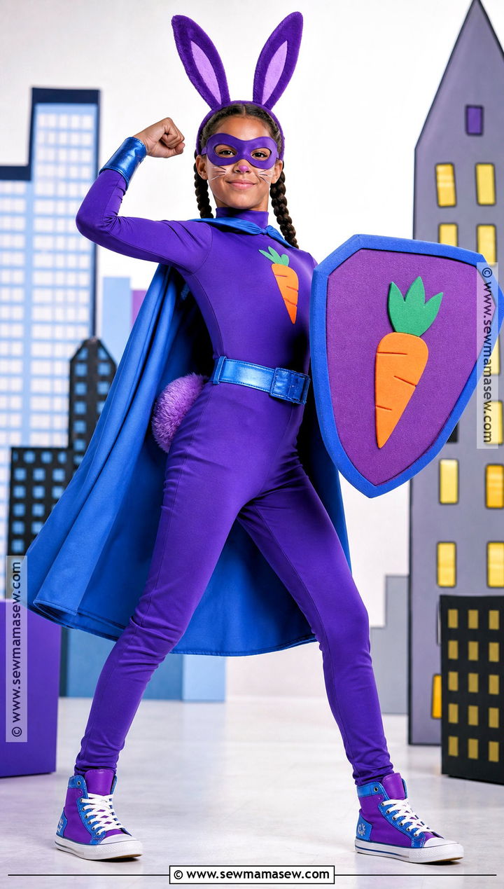 Superhero Bunny Costume - 30 Halloween Bunny Costume Ideas