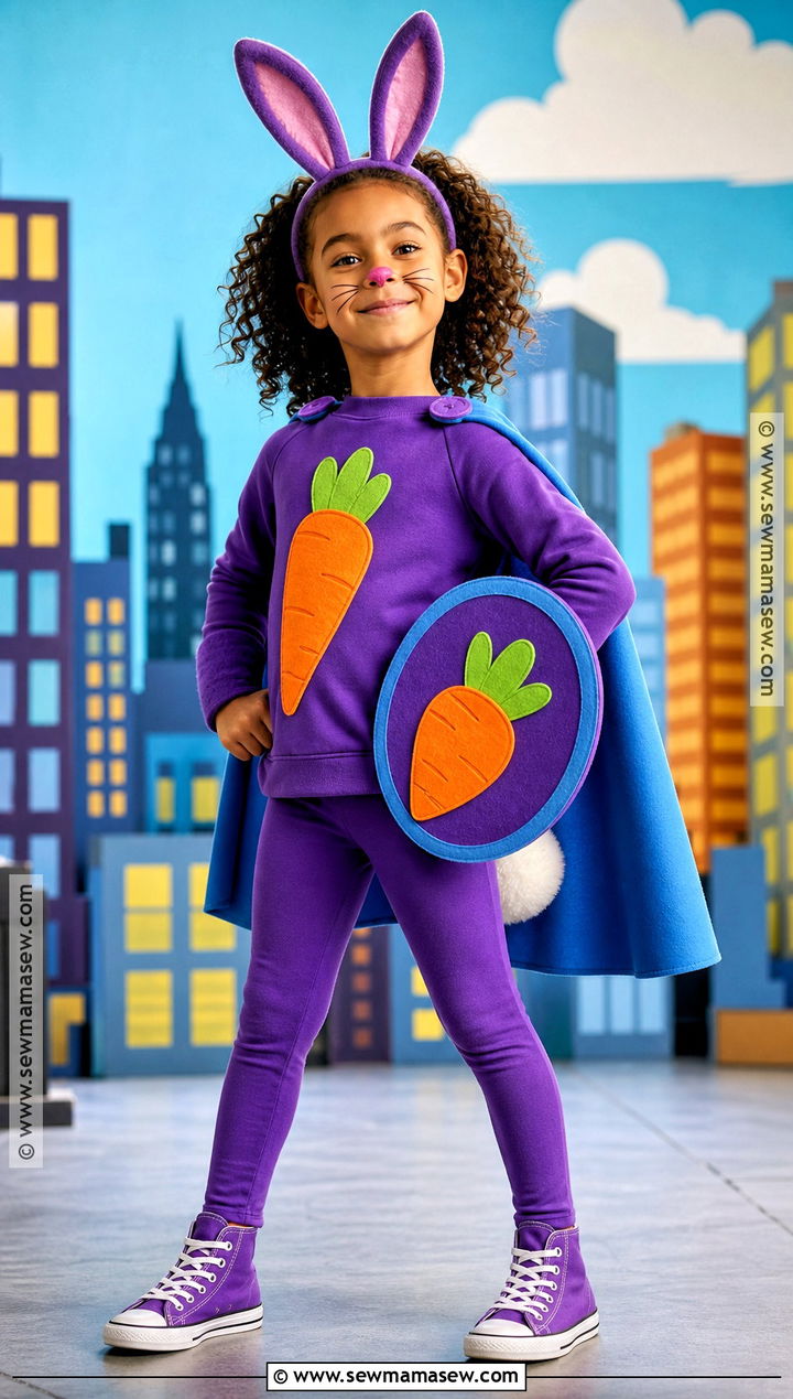 Superhero Bunny Costume - 30 bunny costume ideas for kids