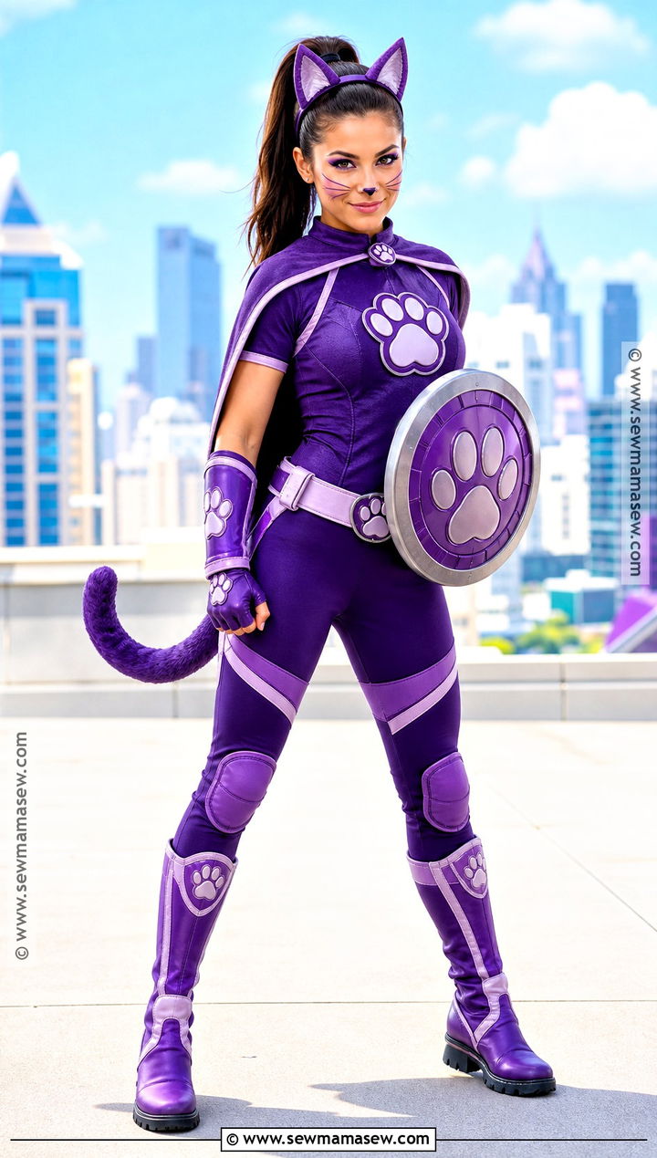 Superhero Cat Costume - 30 easy cat costume ideas