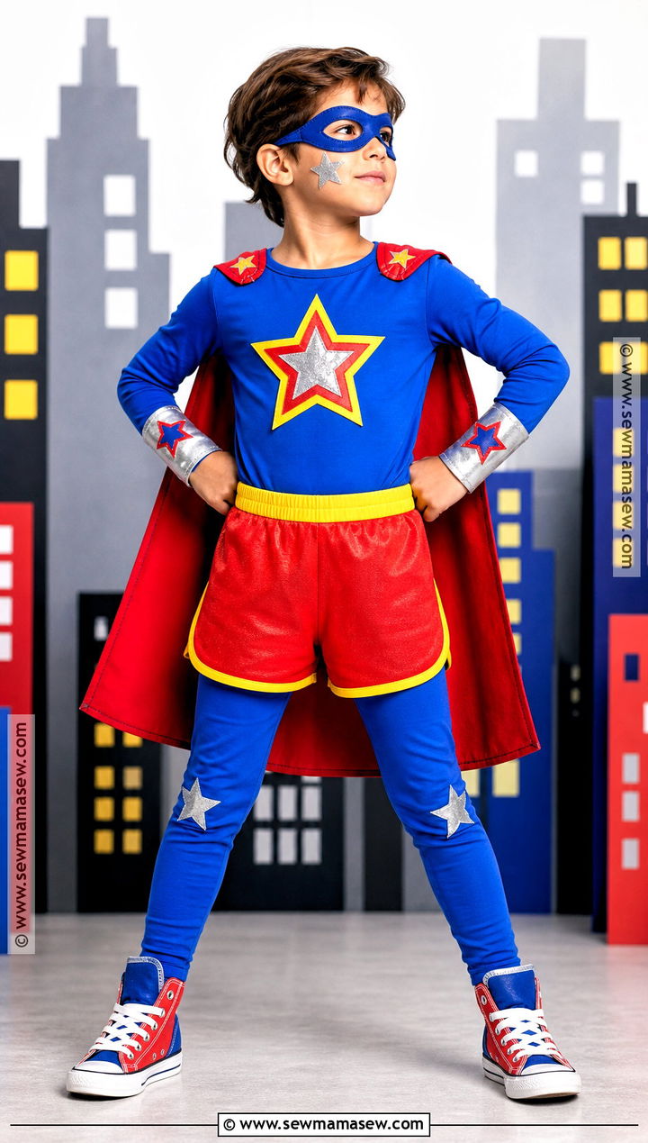 Superhero Costume With Colorful Cape - 30 best fancy dress costumes for kids
