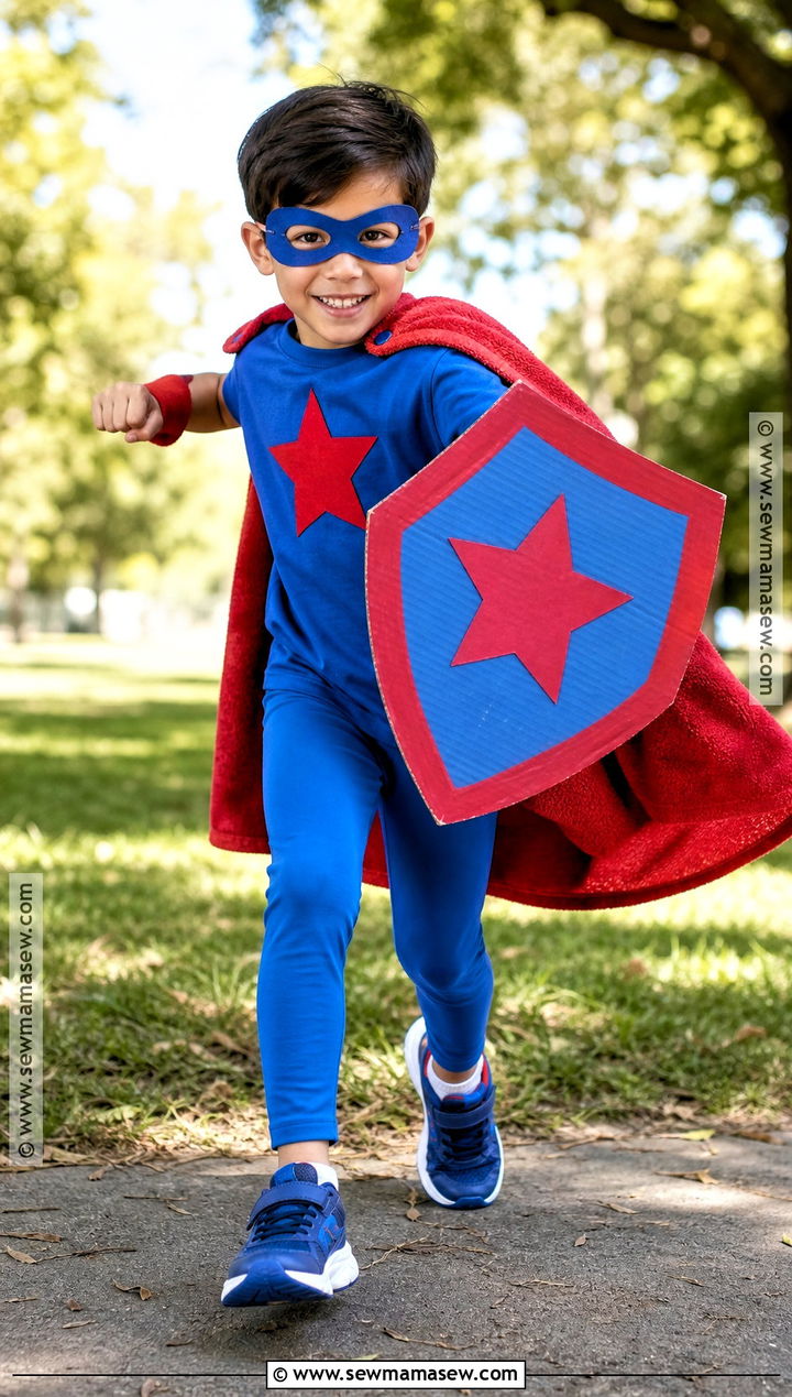 Superhero Costume With Towel Cape - 30 last minute costume ideas for kids