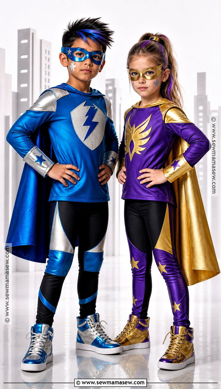 Superhero Duo Costume - 35 boy and girl halloween costumes