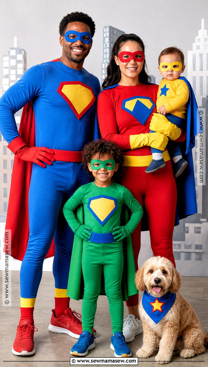Superhero Family Costume - 45 family costumes