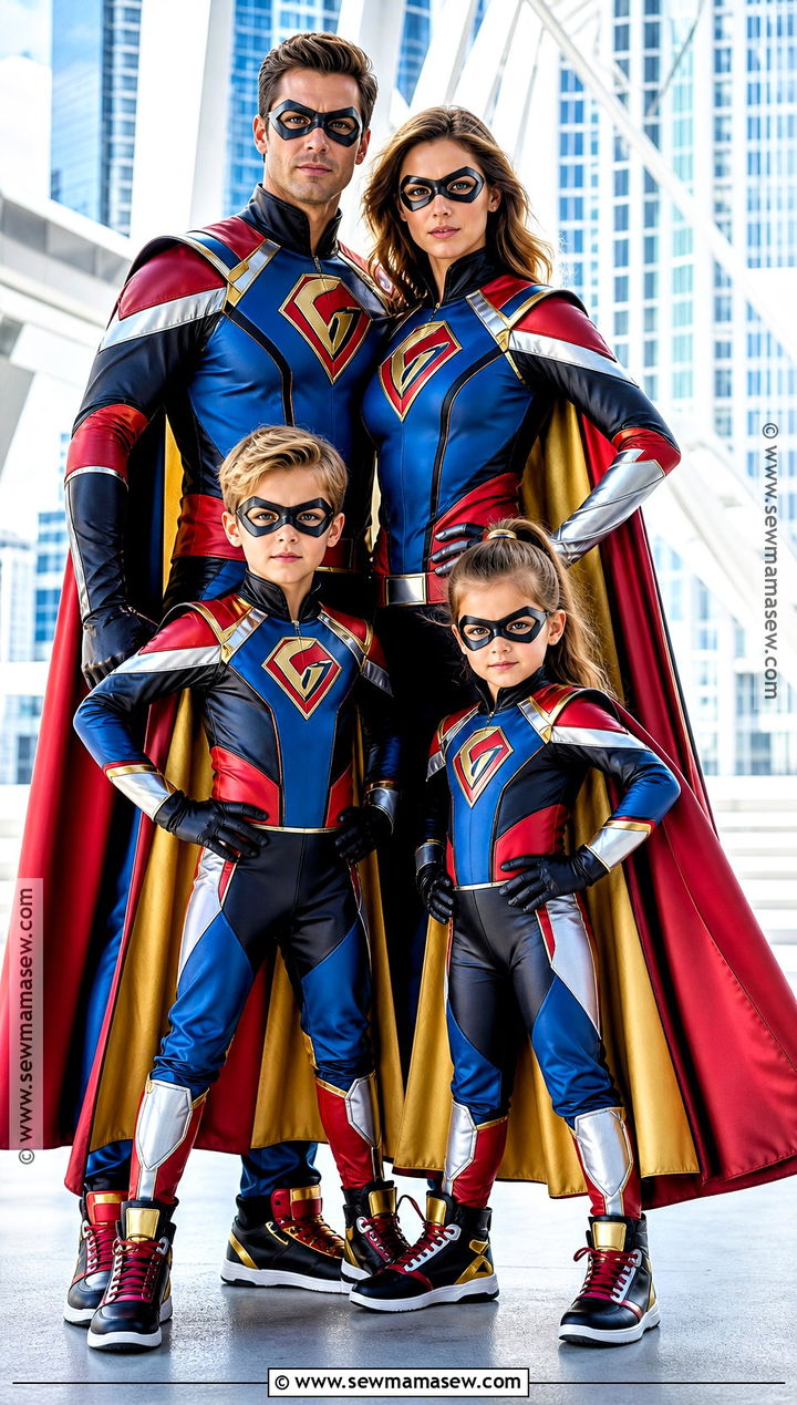 Superhero Family Costume - 45 family costume ideas