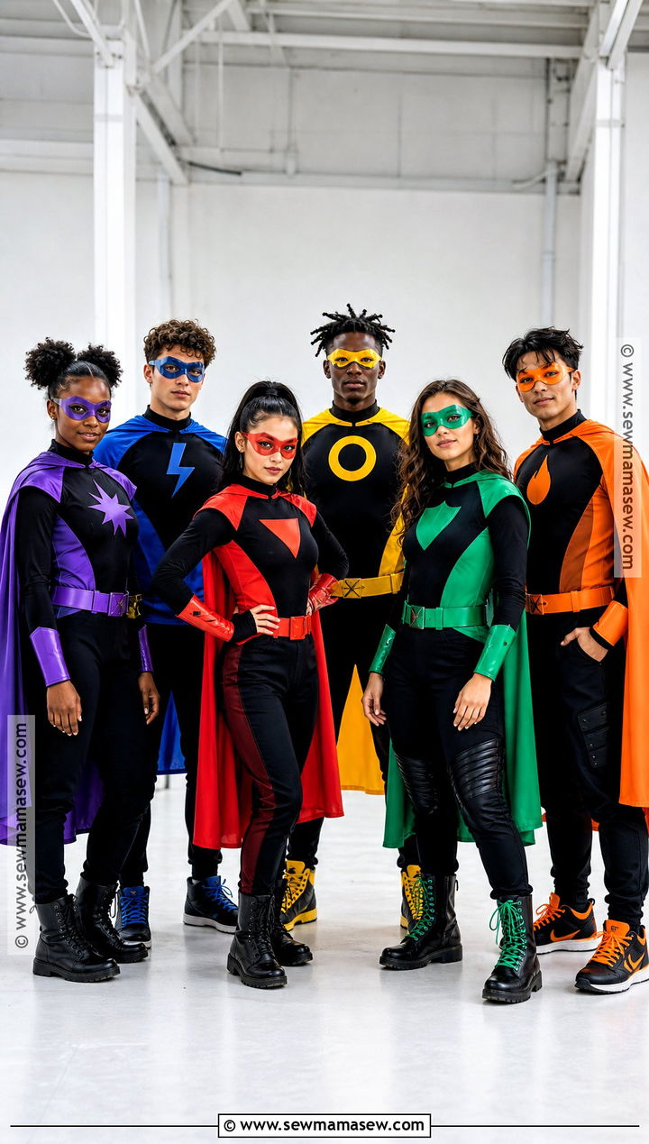 Superhero Group Costume With Custom Uniforms - 30 superhero costume ideas