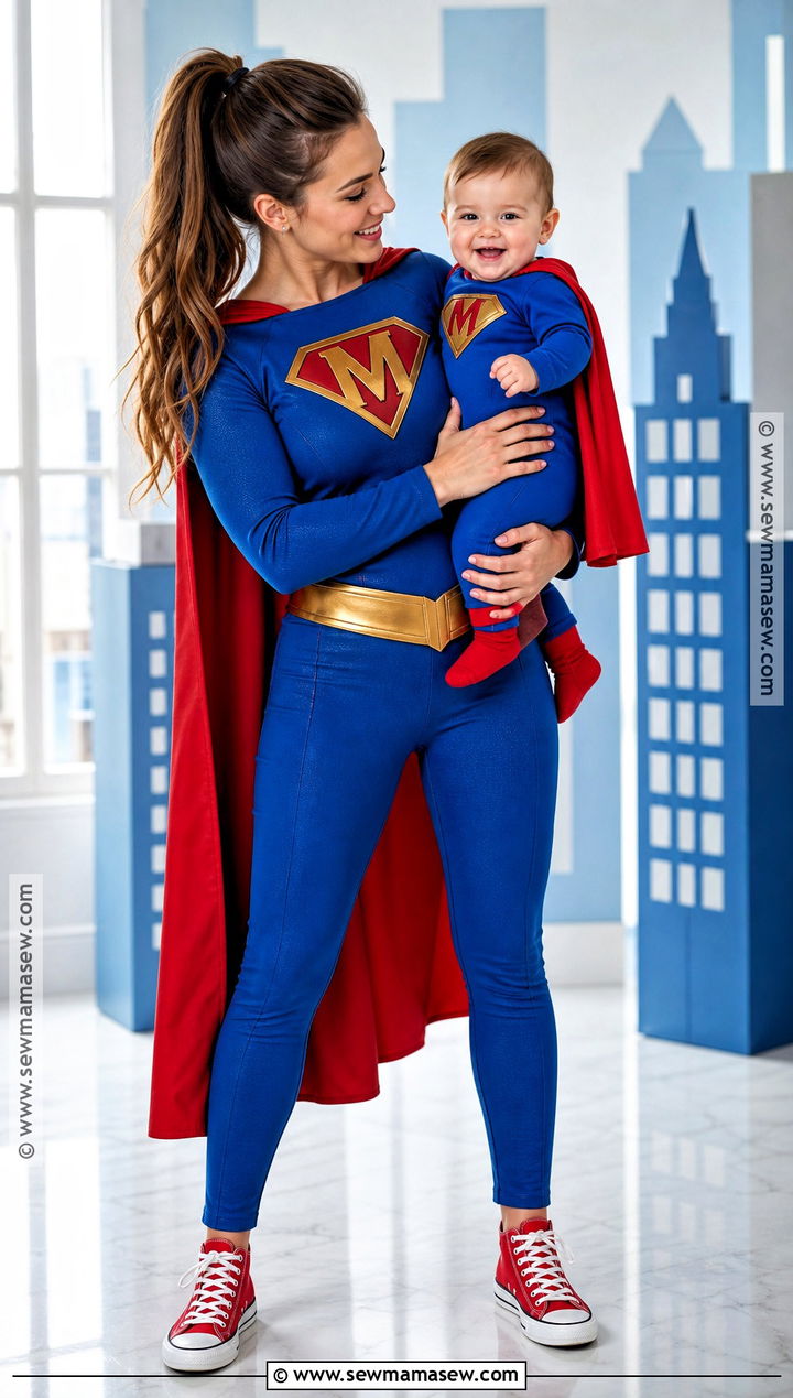 Superhero Mom And Super Baby Costume - 30 mom and baby costumes
