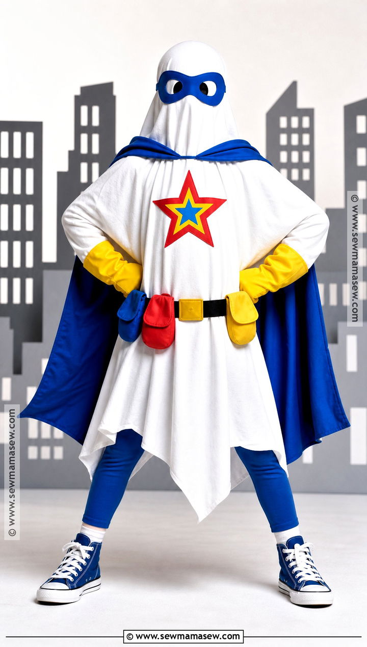 Superhero Sheet Ghost Costume - 30 Sheet Ghost Costume Ideas