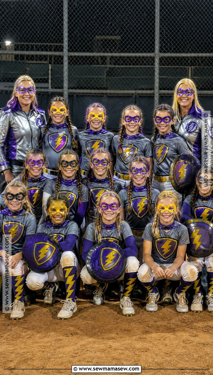 Superhero Softball Team Costume - 35 softball team halloween costume ideas