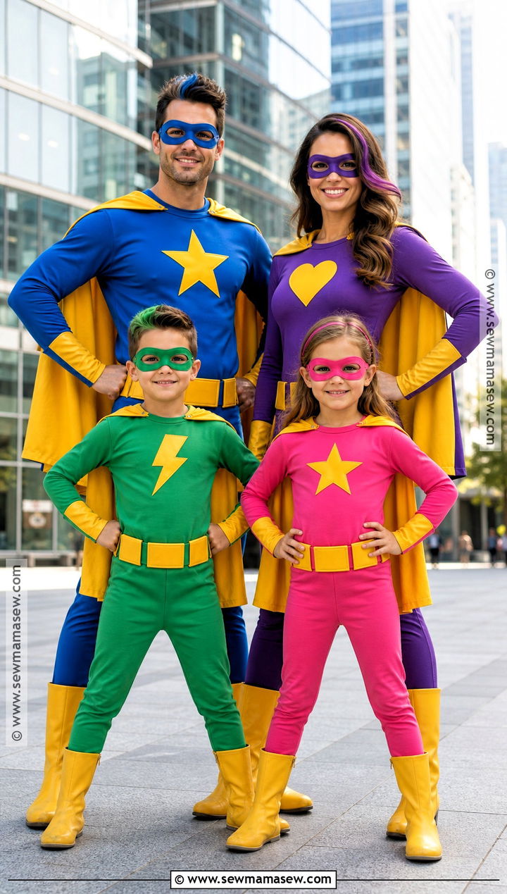 Superhero Squad Family Costume - 35 family costumes for four