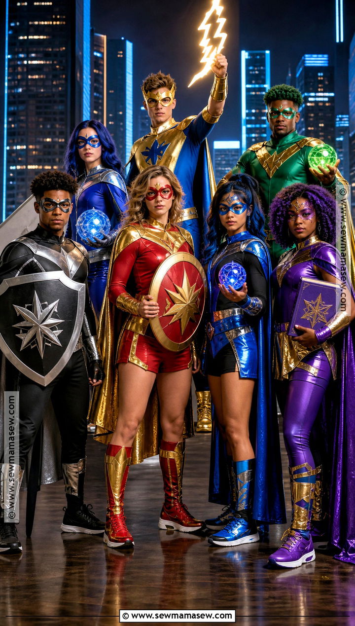 Superhero Team Group Costume - 35 big group costume ideas