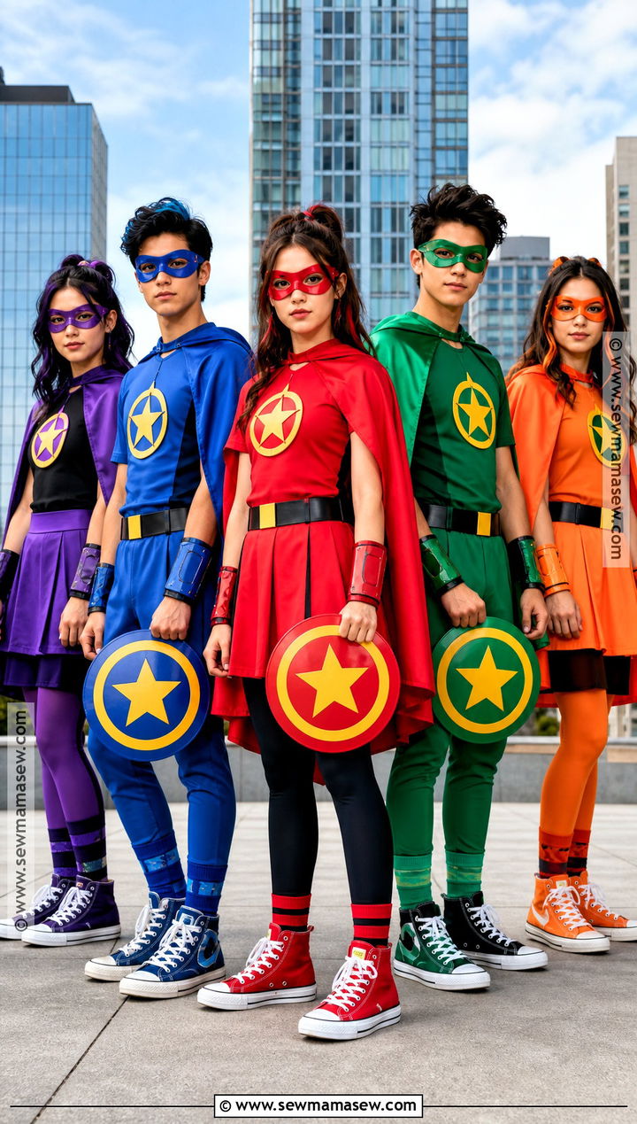 Superhero Team Group Costume - 40 Group Halloween Costumes for Teens