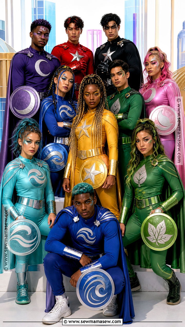 Superhero Team Group Costume - 30 halloween costumes for big groups