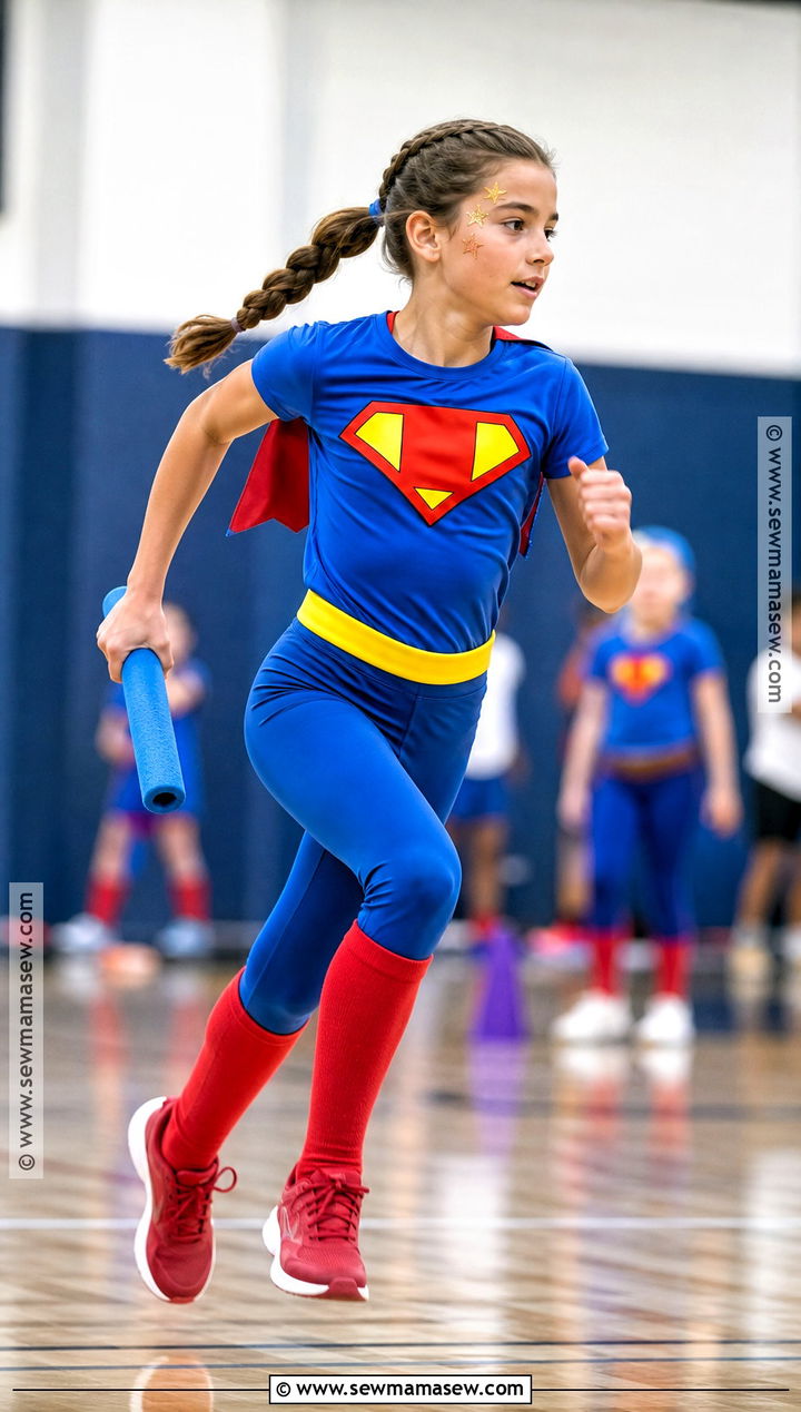 Superman Athletic Costume - 30 Superman Costume Ideas for Girls