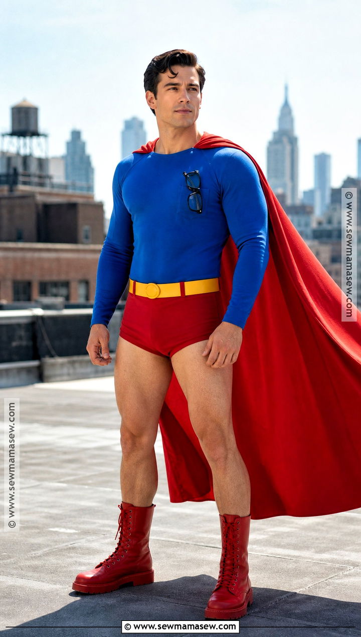 Superman Blue Suit Costume - 30 Hollywood Characters Costume Ideas