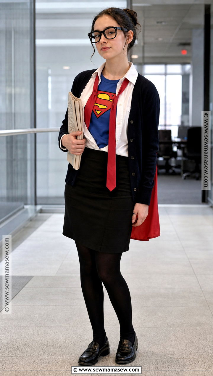 Superman Clark Kent Reveal Costume - 30 Superman Costume Ideas for Girls