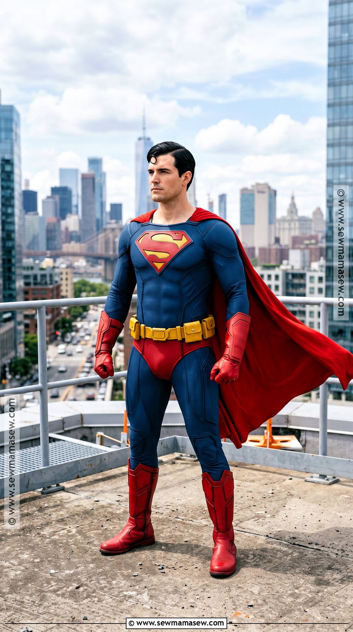 Superman Cosplay With Blue Suit And Red Cape - 35 best cosplay ideas