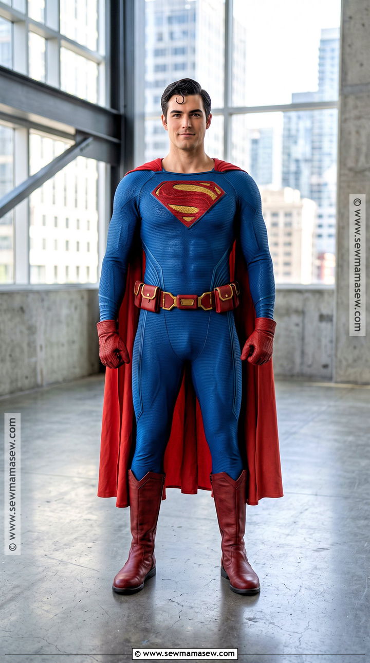 Superman Costume With Blue Bodysuit - 45 Halloween Costumes for Men