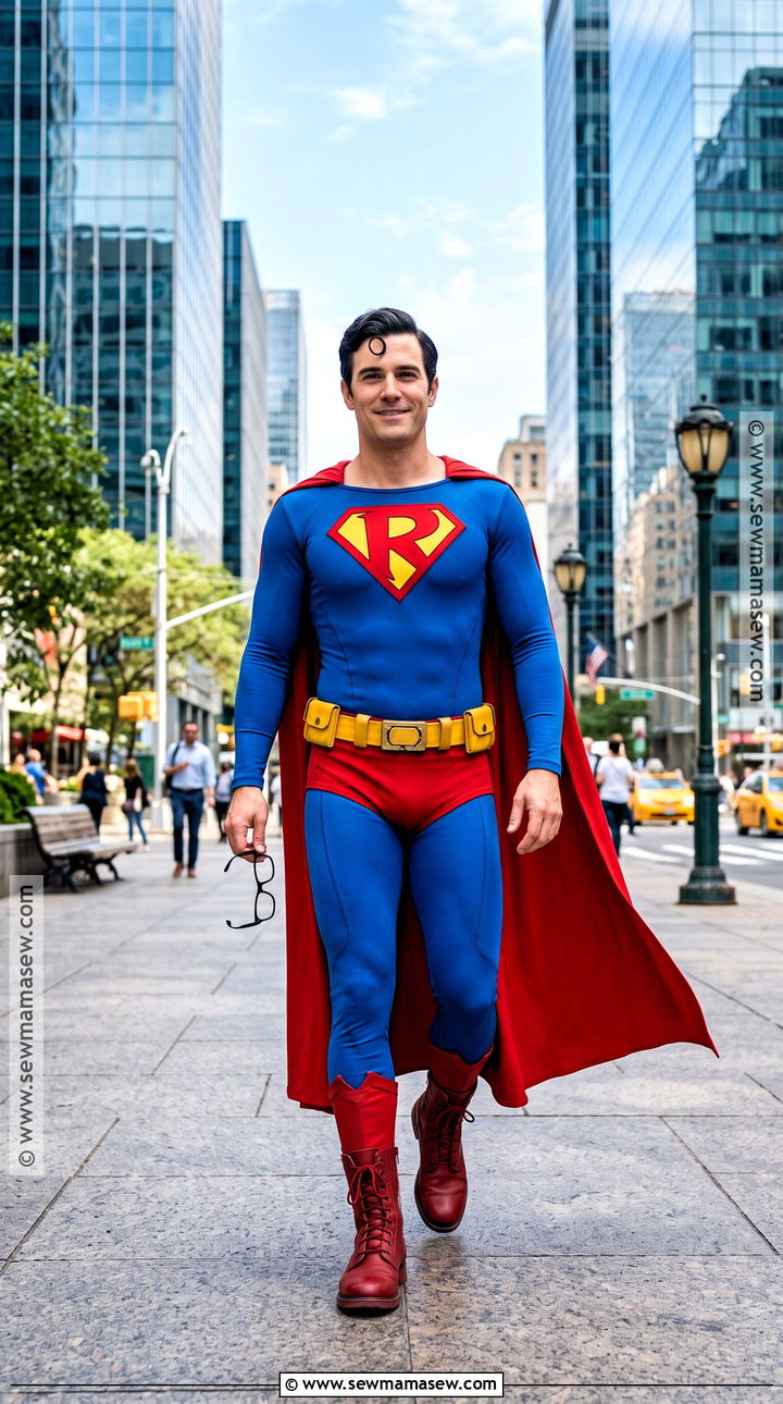 Superman Costume With Classic Red Cape - 30 Trending Halloween Costumes