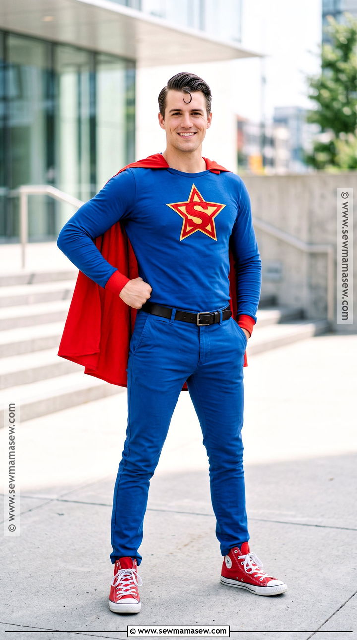 Superman Costume With Red Cape - 30 Easy Superhero Costumes