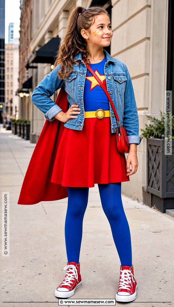 Superman Denim Jacket Costume - 30 Superman Costume Ideas for Girls