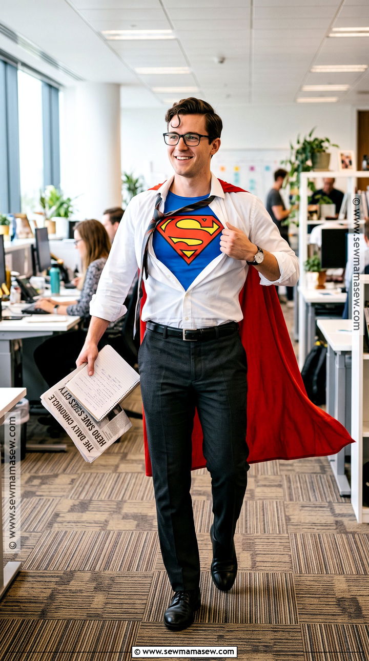 Superman Reporter Costume - 30 Last Minute Costume Ideas for Men