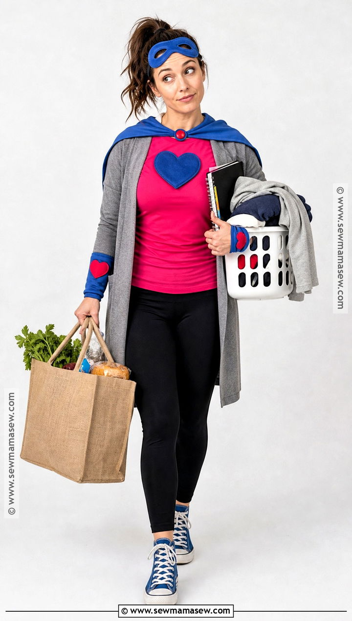 Supermom Off Duty Costume - 30 Tired Mom Costume Ideas