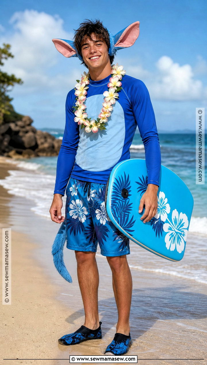 Surfer Stitch Costume - 30 stitch halloween costume ideas