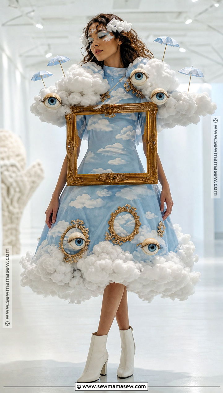 Surreal Cloud Painting Costume - 40 non basic halloween costumes