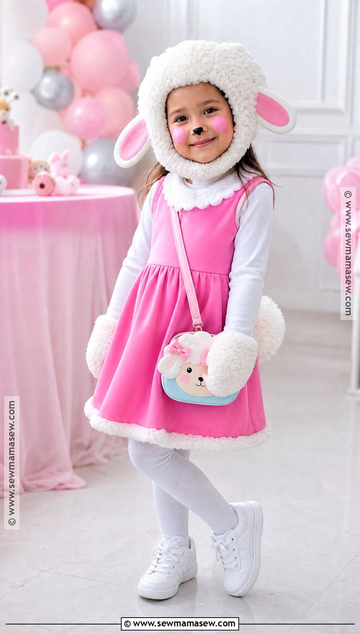 Suzy Sheep Costume With Pink Dress - 30 peppa pig costume ideas