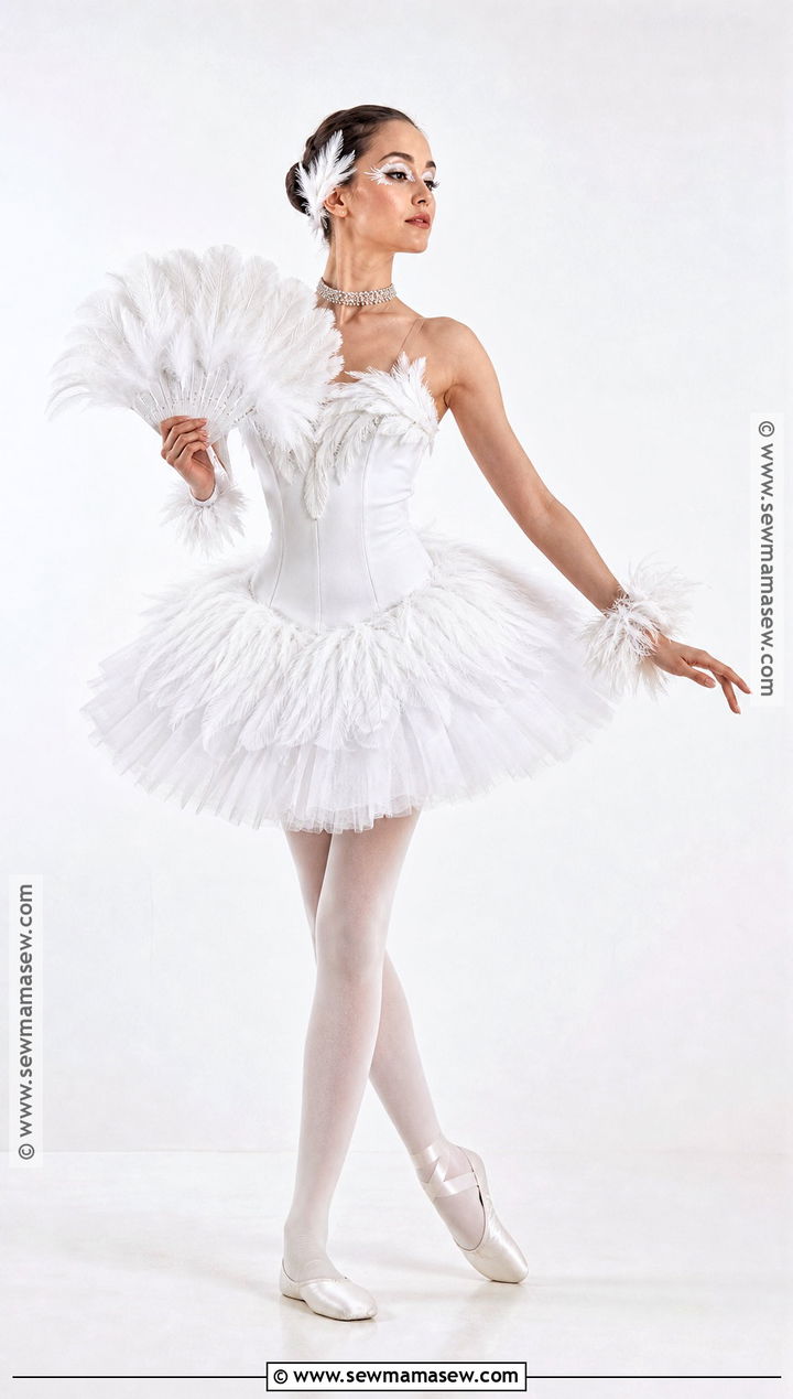 Swan Ballerina Costume With White Dress - 30 white dress halloween costume ideas