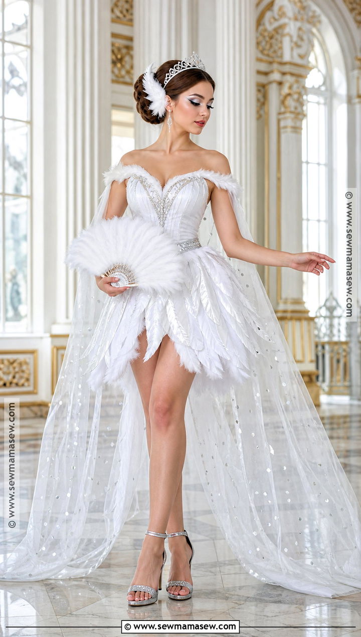 Swan Princess Costume With White Dress - 35 white dress halloween costume ideas