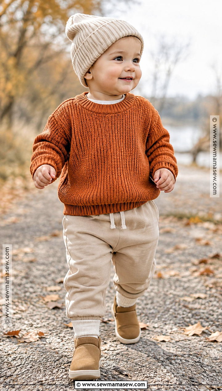 Sweater And Joggers Baby Fall Outfit - 25 baby fall outfits