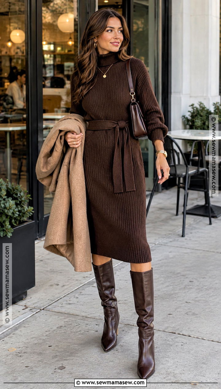 Sweater Dress Fall Date Outfit - 20 fall date outfits for women