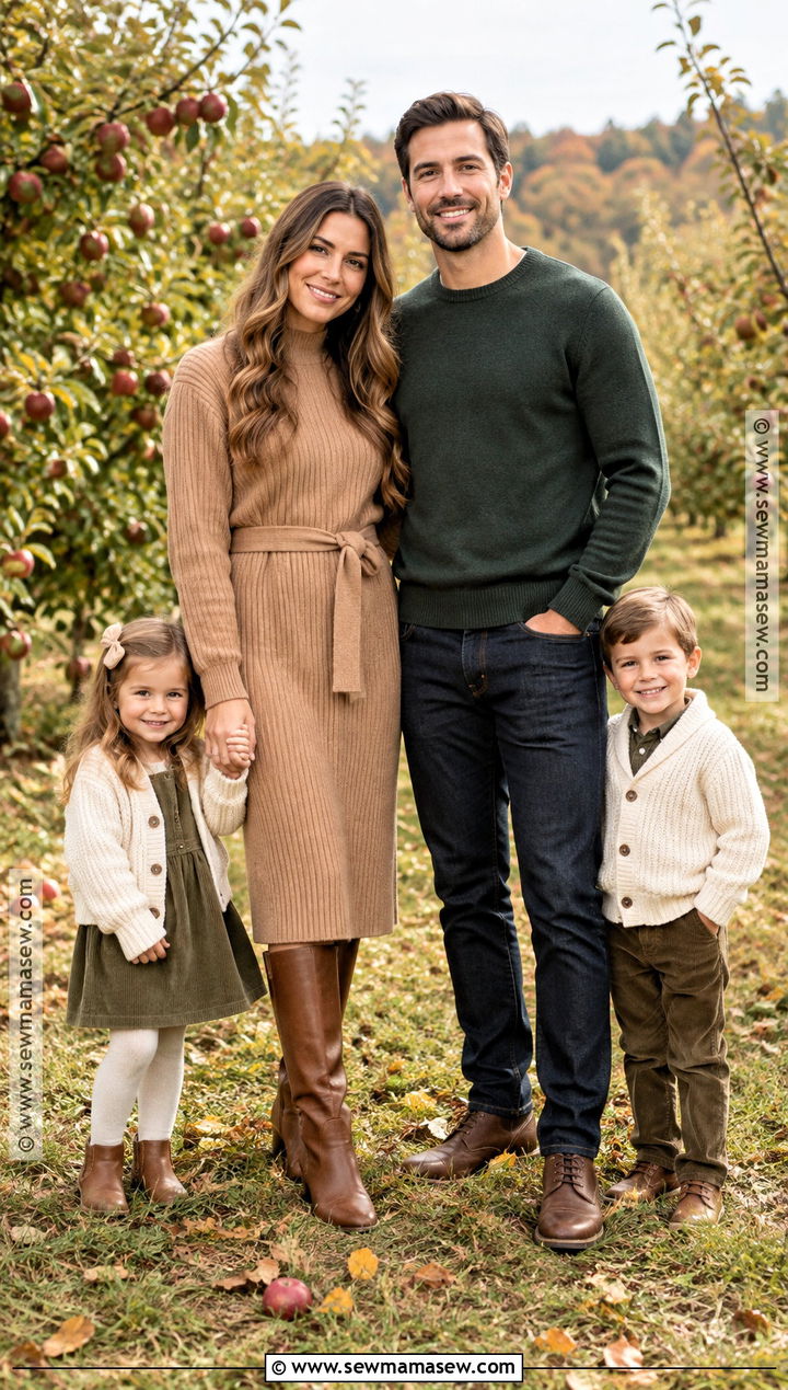Sweater Dress Family Outfit - 15 fall family photos sweaters